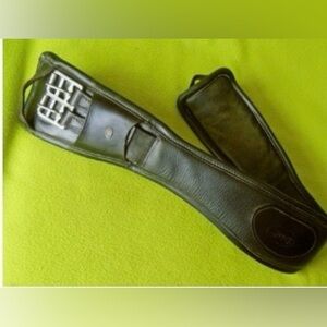 CHETAK 30" HIGH Quality Padded BLACK Contoured English Dressage Saddle GIRTH